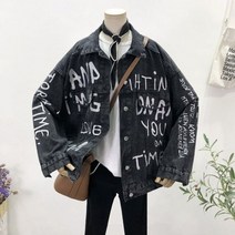 자수 여성 워싱 블루 데님 재킷 봄 년 한국 캐주얼