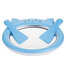 젤라또머신 아이스크림메이커 mini stir ice plate safe 실용적인 요구르트 no electric ice cream machine frozen 주방 가전 부품, 하늘색, 협력사