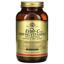 솔가 에스터-C 플러스 1000mg 비타민 C 타블렛, 180개입, 2개