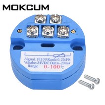 온도센서 RTD PT100 온도 트랜스미터 센서 모듈 열 저항 4-20mA -50-100 150 0-50 100 200 300 400 500 도, [10] 0500 Celsuis