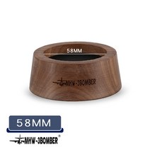 월넛 우드 커피 필터 탬퍼 홀더 에스프레소 매트 스탠드 메이커 지원 베이스 랙 바리스타용 액세서리, 58mm 10