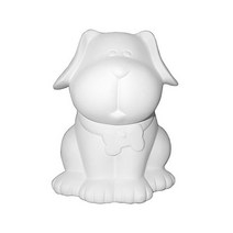 미국직송 New Hampshire Craftworks Puppy Dog 쿠키 간식 병 나만의 강아지 색칠하기 세라믹 기념품