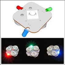 과학교구고휘도 LED 3색 발광칩(1개)-ZHB과학키트 과학실험세트 우주 로켓