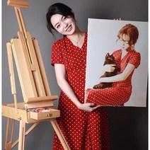 웰라이프 주문제작 DIY그림그리기 유화그리기 세트 36 42색 DIY명화그리기 캔버스페인팅, 36색-50*60