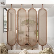 고급 라탄 파티션 원목 한정식 레스토랑 사무실 식당, 소나무