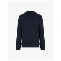 올세인츠 레이븐 로고 자수 오가닉 면 코튼 후디 후드 후드티