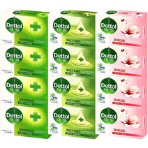 데톨 항균 비누 95g x12개 (오리지널4+스킨케어4+데일리케어4)