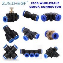 공기 및 물 호스 튜브 커넥터 T Y L 스트레이트 타입 PU PV PY PE PM PZA PK HVFF 공압 피팅 4 6 8 1 개10121416mm, PM_10mm