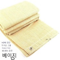 테라스가림막 두꺼운 패브릭 자외선 차단 그물 캐노피 정원 울타리 베란다 발코니 정보 보호, 0.8mx6m, 베이지색