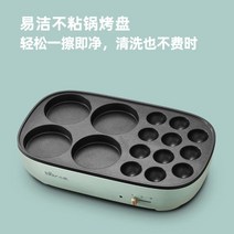 다코야끼 기계 틀 미니 오꼬노미야끼 만들기 팬 전기, 그린 패키지 1