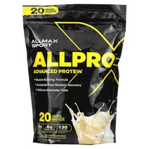 ALLMAX 올맥스 Sport ALL프로 어드밴스드 프로틴 바닐라 680g(1.5lb)