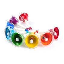 레인보우 터치 핸드벨 8음 터치벨 겸용 1옥타브