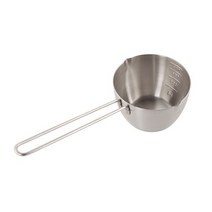 [오제이] 손잡이 커피 샷잔 계량컵 200ml / 벨크리머 에스프레소 커피머신 용량 샷추가