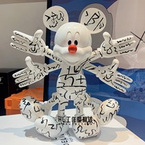 인싸템 귀여운 캐릭터 디즈니 미키마우스 미니마우스 인테리어 장식소품 피규어, BF.플라워 30cm