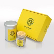 [네이처샵] 레몬머틀 티앤솔트 (티백30포+구운허브소금150g) 레몬향허브 레몬머틀 선물세트 VIP선물