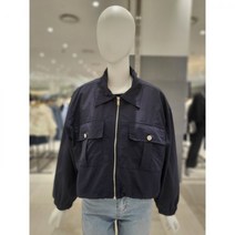 올리브데 올리브 기본 카라 크롭 집업 점퍼 (YW4SM559) (581778 )