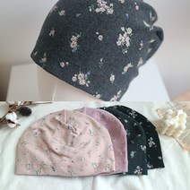 원더풀데이즈 도톰소프트수면비니 4color 순면 항암모자 암환자 탈모 두건 겨울 봄 나이트캡 수면헤어캡