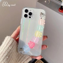 삼성 갤럭시A시리즈 귀여운 알록달록 토끼 비즈 구슬 스트랩 슬림 투명 홀로그램 젤리 실리콘 예쁜 가성비 저가폰 키즈폰 핸드폰 케이스 선물 추천