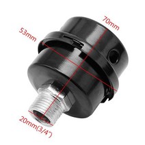 스크류콤프레샤 콤프레샤부품 12 5mm 16mm 20mm 나사 스레드 소음기 소음 필터 머플러 공기 펌프 압축기, 03 S3