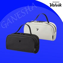 볼빅 골프 파우치 깔끔한 수납력 좋은 손가방 골프용품 골프공 파우치백 선물, 블랙