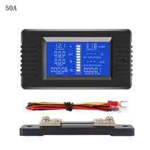 DC 0-200V 0-300A 배터리 테스터 전압계 전류계 전력 임피던스 용량 에너지 시간 측정기 50A/100A/200A/300, 50A