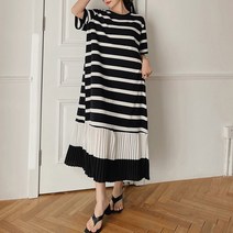L.ONLINE SHOP4050대 중년여성 빅사이즈 아코디언 주름 롱 원피스 원피스 하객룩 트위드원피스 쉬폰원피스 뷔스티에원피스