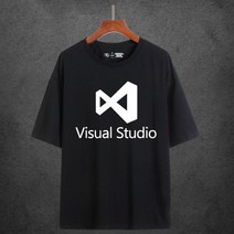 헬멧 락 Microsoft Visual Studio Cotton T Shirt 남녀공용