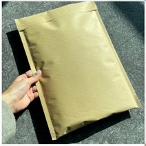 종이 안전 봉투 택배 접착식 에어캡 소량 포장용 에어팩 크라프트 뽁뽁이 포장지 대형 10p