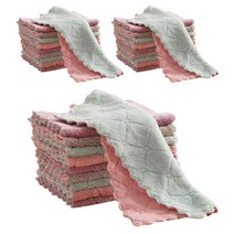 ISEE아이시 극세사 벨벳 요술행주 물먹는 주방 욕실 다용도 빨아쓰는 행주세트 S(27*16CM)*50개, 50개