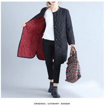 W84281 누빔 퀄팅 노카라 롱야상 롱패딩점퍼 솜점퍼 272884