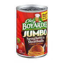 Chef Boyardee 쉐프보야디 점보 스파게티 미트볼 411G 6팩