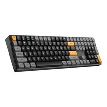 GD108 블랙 110 키 게임용 기계식 키보드 2.4G 무선 및 USB 타입-C 유선 키보드 PC 노트북 용, 노란색 스위치, GD108-Black