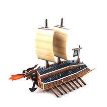 퍼즐피플 3D종이/우드락 입체모형퍼즐, 거북선 우드락 3D 입체퍼즐, 43p