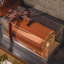 [렛츠베이킹] 롤케이크 상자 (투명), 1개, 투명