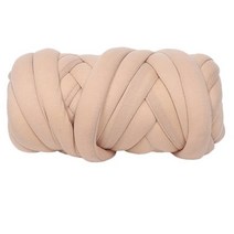 1Roll500g Chunky Blanket Yarn DIY Roving Cotton Soft Knitting Supplies, 07 khaki
