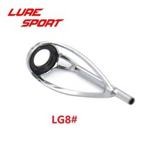 낚시 가이드 탑 탑가이드 실버 프레임 블랙 링 낚싯대 수리 로드 빌딩 부품 액세서리 개, 05 LG8_09 Tube ID2.6mm