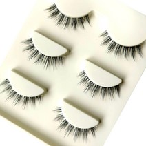 새로운 3D 밍크 속눈썹 자연 짧은 전체 스트립 투명 테리어 스타일 인조, [09] 3pairs C05