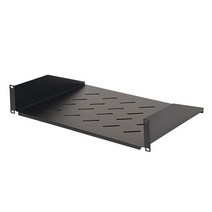 Aeons 1U 범용 서버 랙 선반 통기성 랙 마운트 캔틸레버 선반 25.4cm(10인치) 깊이 48.3cm(19인치) IT 네트워크 랙 캐비닛 인클로저 - 고정 서버 랙 캐비닛, 2u-14