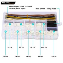 슬립링 JST 커넥터 키트 픽스호크 비행 컨트롤러 전자용 압착 터미널 와이어 GH1.25mm 340 개 2 3 4, 한개옵션0
