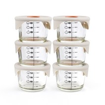 락앤락 바로한끼 이유식 원형용기 3p, 2세트, 라이트핑크, 230ml