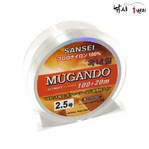 무간도 옥내림 120M 민물낚시줄 민물원줄 낚시 줄, 1.75호