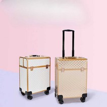 메이크업 출장가방 캐리어 파우치 미용 네일아트, 12CM 블랙싱글