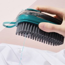 키밍 원터치 세제 브러쉬 올인원 일체형 청소솔 청소 세척솔_777EA, 레드