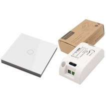 스마트스위치 iot 무선 전등 스마트 스위치 diese 홈 제어 터치 라이트 rf 86 벽 패널 터치 온오프 램프 led 용 ac 110v 220v 10a 수신기, 1수신기 1스위치