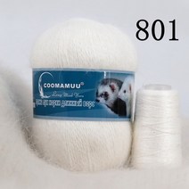 캐시미어 프리미엄 고급 수입 털실 뜨개실 70g 최고의 품질 긴 봉제 밍크 손 뜨개질 원사 여성용 스웨터 스카프 모자 멋진 원사 직조를위한 가는 실, 801