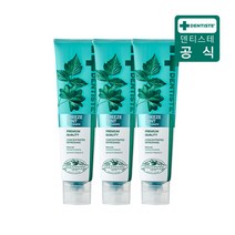 [공식몰] 덴티스테 뉴 브리즈민트 치약 무불소 무색소 구취제거 180g, 3개