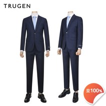 트루젠 (트루젠) 클래식 순모 마이크로 체크 여름수트세트 (TG9U4MTJ510_S)