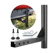 Hydencamm 업그레이드 히치 마운트 플래그 폴 홀더 범용 2 인치 수신기 용 19.7 x 17 안정 흔들림 방지 나사가있는 SUV RV 픽업 트럭 캠핑카, 최대 2.2quot 직경의 기둥을 고