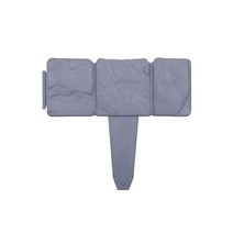 잔디엣지 화단울타리 51020 pcs 모조 돌 효과 잔디 울타리 원예 테두리 인터록 화단 테두리 식물 접경 잔디 가장자리 정원, c