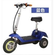 전동 오토바이 세발 3륜 전기 자동차 스쿠터 바이크, 36V, 블루 리튬배터리